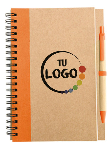 Cuaderno Ecológico Croquis Con Bolígrafo Personalizado