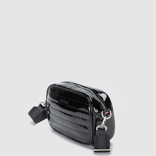 Bolsa Bandolera Crossbody Bubba Bags Purse Gloss Unisex Black Lisa Metalicos Negro