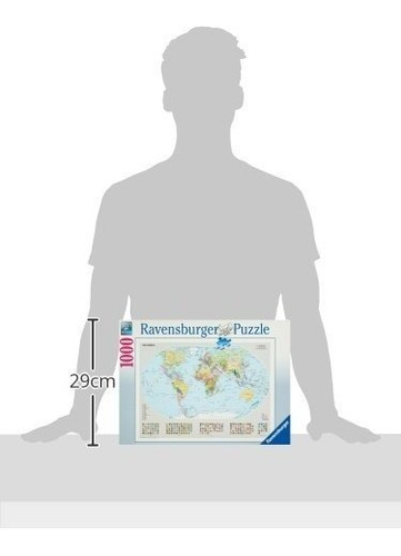Ravensburger 15652 Mapamundi Politico Puzzle De 1000 Piezas