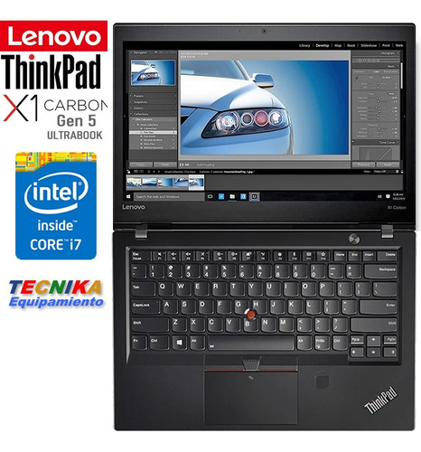 Imagen 6 de 8 de Notebook Lenovo Thinkpad X1 Carbon 5 Gen I7-7500u 8gb 256ssd