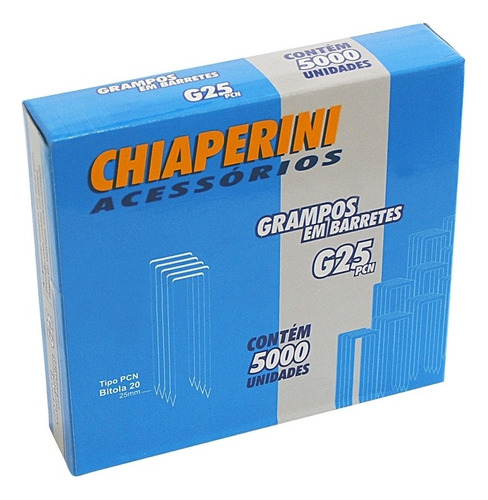 Grampos Em Barretes Para Grampeador Ch-g22 G-25 Pcn Chiaperi