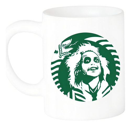 D Taza Beetlejuice Beetlejuice Tim Burton Starbucks Color Blanco Beetlejuice Starbucks