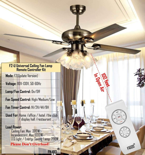 Imagen 2 de 5 de Control Remoto Ventilador De Techo Universal -envio Gratis