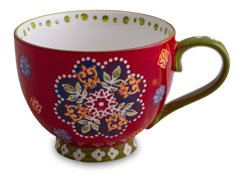 Taza Mug Estampado 16 Porcelana Pintada A Mano