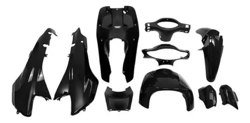 Kit Plasticos Carenado Negro Gilera Smash Honda Biz 110 Mav