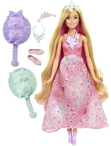 Muñeca Barbie Dreamtopia Color Stylin' Princess, Rosa