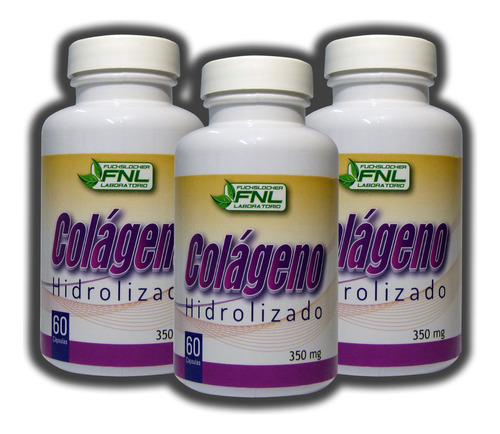 6 Meses De Tratamiento Colageno Hidrolizado 180 Caps Fnl