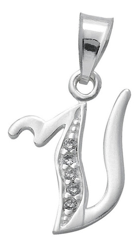 Imagen 21 de 23 de Dije De Iniciales En Plata Con Zirconias 0.925 Mod. 334-356