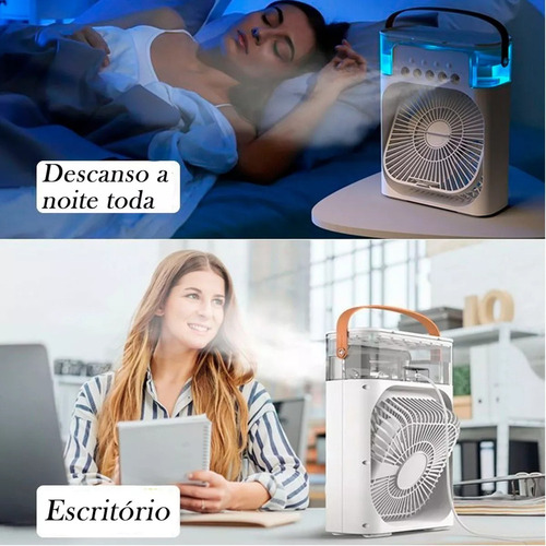 Ventilador De Escritorio Compacto Humidificador Usb Portatil