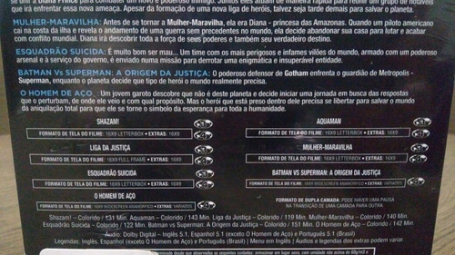 Imagem 7 de 7 de Coleção Dc 7 Filmes Box 7 Dvds Original, Novo E Lacrado