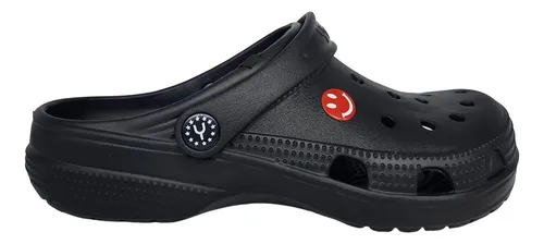 Babuche Yvate Sandália Ortopedica Leve Clog Classic Preto