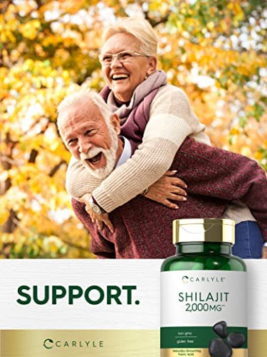 Cápsulas De Shilajit | 2000mg | 90 Contagem | Não Ogm E Sem