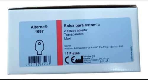 Imagen 2 de 2 de Bolsa De Ostomía Coloplast 1697 - 50 Mm - Drenable X 15 Und.