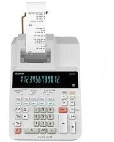 Calculadora Cassio Dr-210r-we Com Visor Fita Bobina
