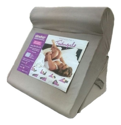 Imagen 1 de 6 de Almohadon Triangular Descanso 7 En 1 Funda Lavable Envio Gra