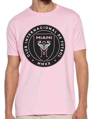 Playera Inter De Miami Mls Messi Futbol Fifas Negra Unisex