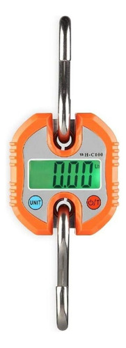 Báscula industrial digital colgante WeiHeng WH-C100 150kg naranja