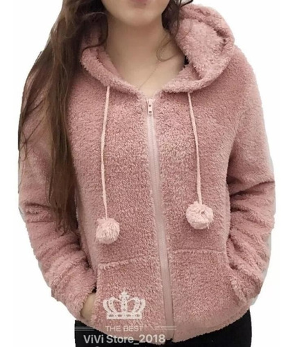 blusa de frio rosa mercado livre