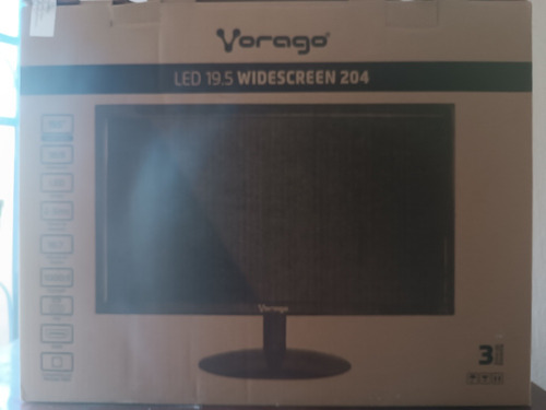 Monitor Vorago 19.5  Led Color Negro 