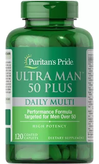 Puritan's Pride | Ultra Man 50 Plus | 120 Coated Caplets