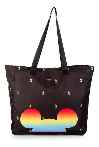 Bolsa Sacola De Ombro Nylon Mickey Mouse Luxcel