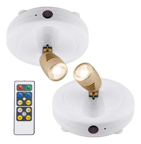 Paquete De 2 Luces Led Tipo Disco Spotlight Biglight Que Fun