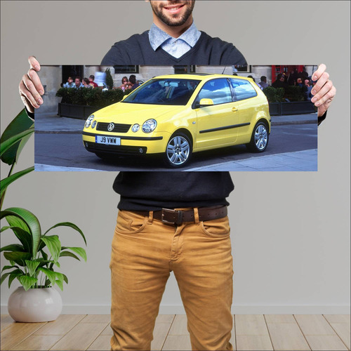 Cuadro 30x80cm Auto 2002 Volkswagen Polo 3 Door 128