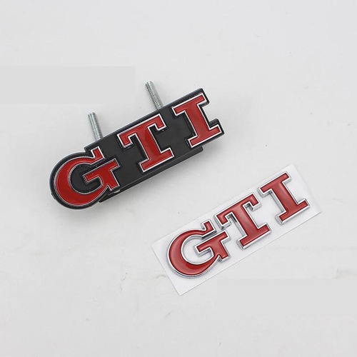 Emblemas Gti Rojo Parrilla Y Cajuela Golf Polo Volkswagen