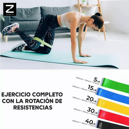 Ligas De Resistencia Banda De Resistencia Ejercicio Yoga Kit Pastel
