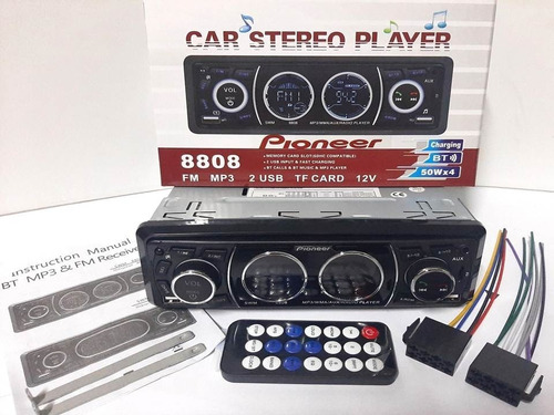 Reproductor Pioneer Bluetooth Carro Mp3 Usb Sd Aux + Control