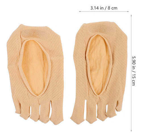 2 Pares De Calcetines Invisibles Con Cinco Dedos, Calcetines
