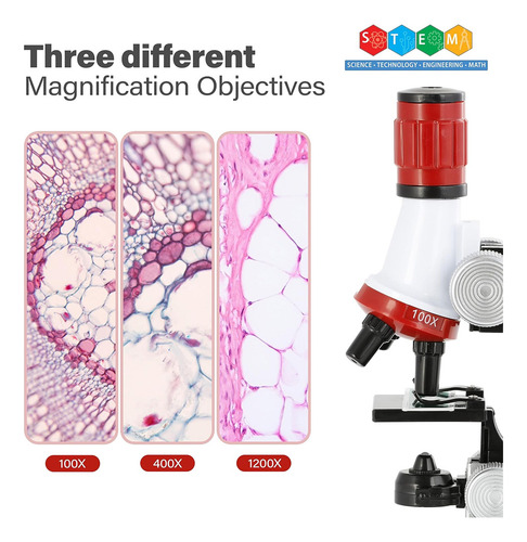 Microscopio Educativo Para Niños, Laboratorio De Ciencias, L