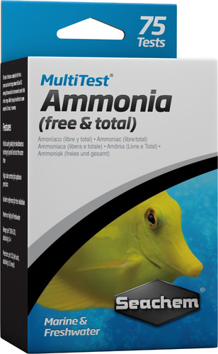 Kit Test Amonia Seachem 75 Pruebas Amoniaco Libre Total