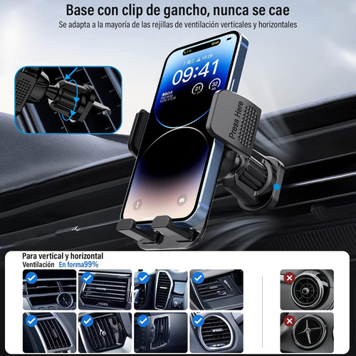 Soporte Para Celular Automovil, Porta Celular Para Auto De