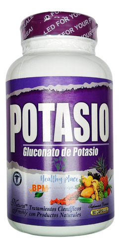 Potasio Natural 60 Cápsulas. - Unidad a $565