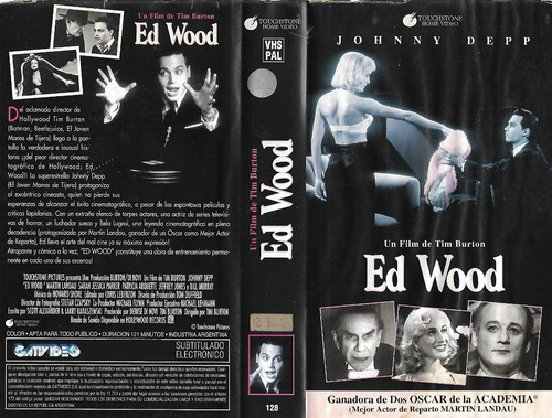 Ed Wood Vhs Tim Burton Johnny Depp Bill Murray