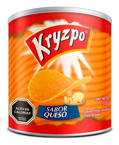 Papas Fritas Kryzpo Sabor Queso Tarro De 37g 