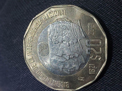 Moneda 20 Pesos Bicentenario  Independencia Nacional 