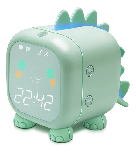 Reloj Dinosaurio Multifunción Alarma Luz Nocturna Para Niños