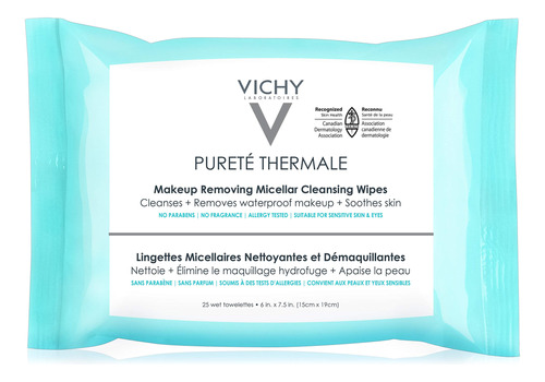 Vichy Purete Thermale - Toallitas Desmaquillantes 3 En 1 Co.