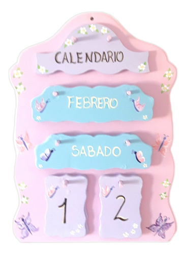 Calendario Perpetuo Diseños Personalizados Pintado A Mano 