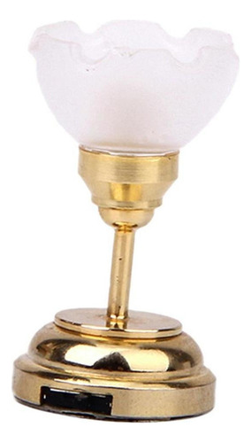 8x Metal Chapado En Oro 1:12 Modelo De Lámpara De Techo Led