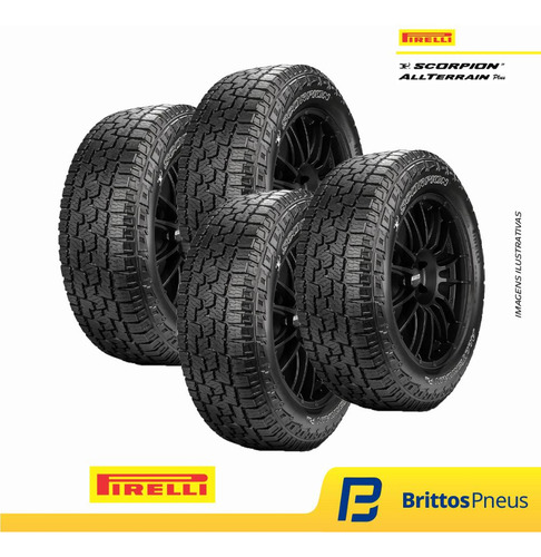 Kit 2 Pneus Pirelli Aro 20 Scorpion A.t. Plus 275/55 R20