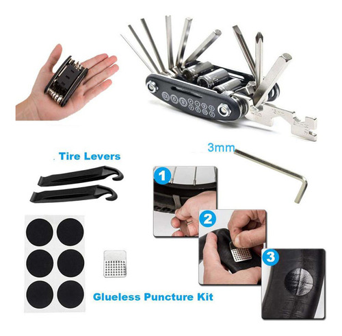 Kit Multifuncional 16 En 1 De Herramientas De Reparación De