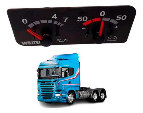 Manometro Pressao Oleo 24v Para Scania 113 124 Serie 4
