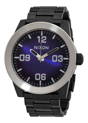 Reloj Nixon The Corporal Ss Black Blue Dial