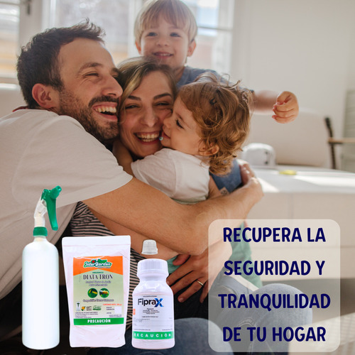 Kit Exterminador Fiprax+ Diatomeas+ Atomizador 1lt