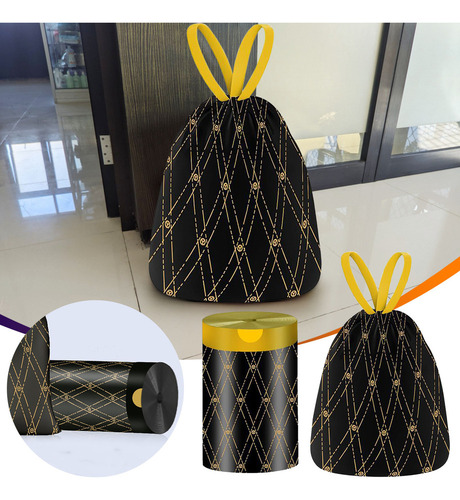 Xb Bolsa De Basura Doméstica Tipo Cordón, Engrosada,