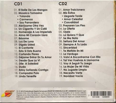 Cd - Argenis Carruyo Y Su Orquesta / 40 Años 40 Exitos