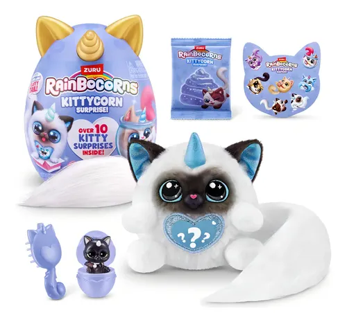   677 ミニキャット キルロイ Zuru Rainbocorns Kittycorn Surprise Series 3 Peluche Gato Color